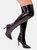 Where's That From Womens/Ladies Lexi Stiletto Heel Knee-High Boots (Black) (5)