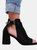 Where's That From Womens/Ladies Lisa Open Toe Block Heel High Heels (Black) (10)