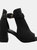 Where's That From Womens/Ladies Lisa Open Toe Block Heel High Heels (Black) (7) - Black