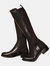 Where's That From Womens/Ladies Parker PU Side Zip Knee-High Boots (Black) (8) - Black