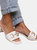 Where's That From Womens/Ladies Rhodes Buckle Detail Low Block Heel Mules (White) (5) - White