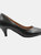 Where's That From Womens/Ladies Shea Low Heel Court Pumps (Black) (9) - Black