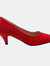 Where's That From Womens/Ladies Shea Low Heel Court Pumps (Red) (8) - Red