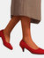 Where's That From Womens/Ladies Shea Low Heel Court Pumps (Red) (8)