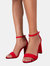 Where's That From Womens/Ladies Skye Strappy Suede Buckle Block Heel Sandals (Red) (6)