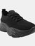 Where's That From Womens/Ladies Whisper Diamante Knitted Sneakers (Black) (6) - Black