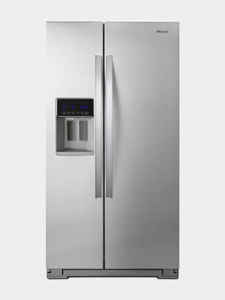21 Cu. Ft. Stainless Counter Depth Side-By-Side Refrigerator - Silver