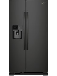 21' Stainless Side-by-Side Refrigerator - Black