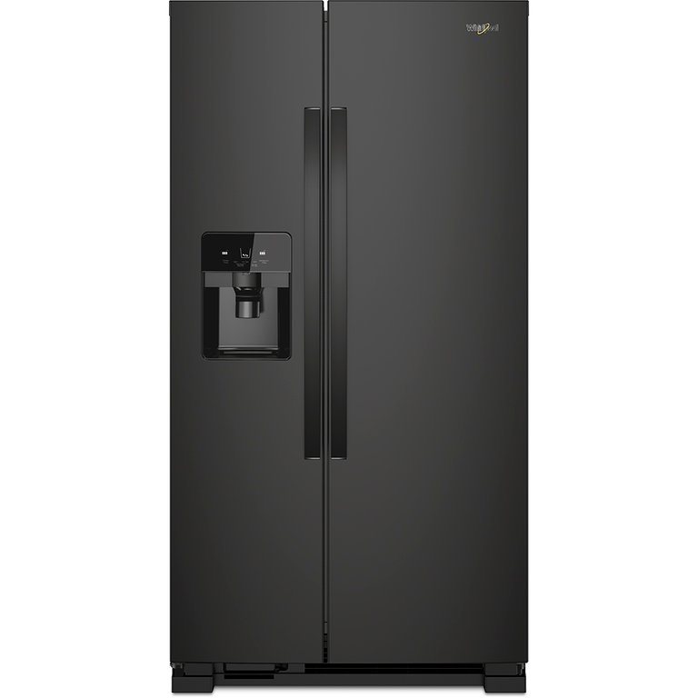 21' Stainless Side-by-Side Refrigerator - Black