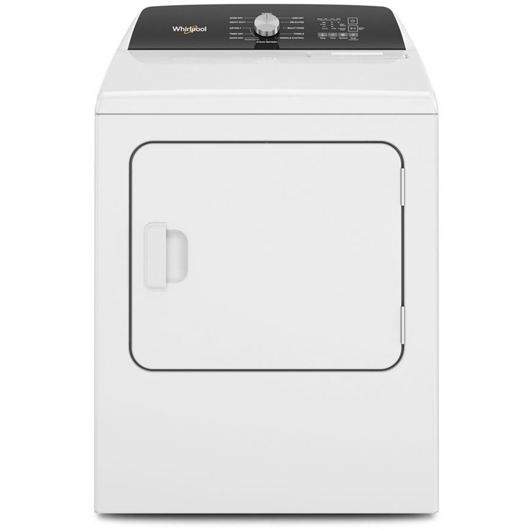 4.7 - 4.8 Cu. Ft. Top Load White Electric Moisture Sensing Dryer - White