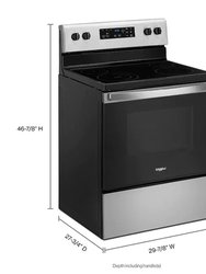 5.3 Cu. Ft. Stainless Electric Range with Frozen Bake&#0153; Technology