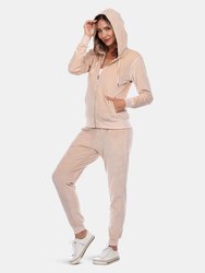 2 Piece Velour Tracksuit Set