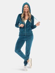 2 Piece Velour Tracksuit Set