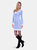 Angora Like Sweater Dresss - Blue