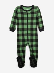 Baby Footed Plaid Pajamas