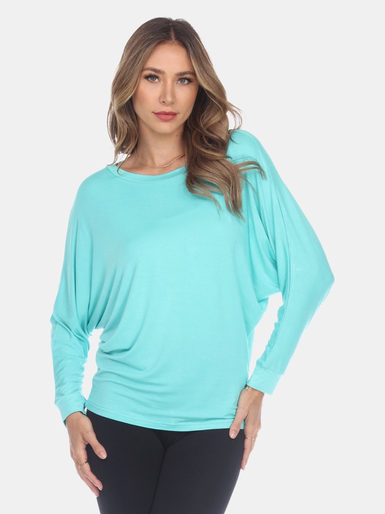 Banded Dolman Top - Green