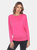 Banded Dolman Top -  Dark Pink