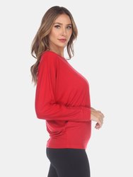 Banded Dolman Top