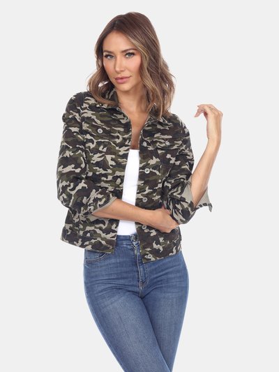 White Mark Camo Denim Jacket product