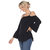 Cold Shoulder Ruffle Sleeve Top