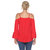 Cold Shoulder Ruffle Sleeve Top