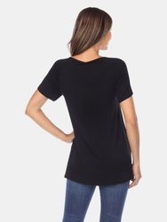 Crisscross Cutout Short Sleeve Top