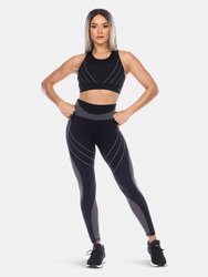 Cut Out Back Mesh Sports Bra