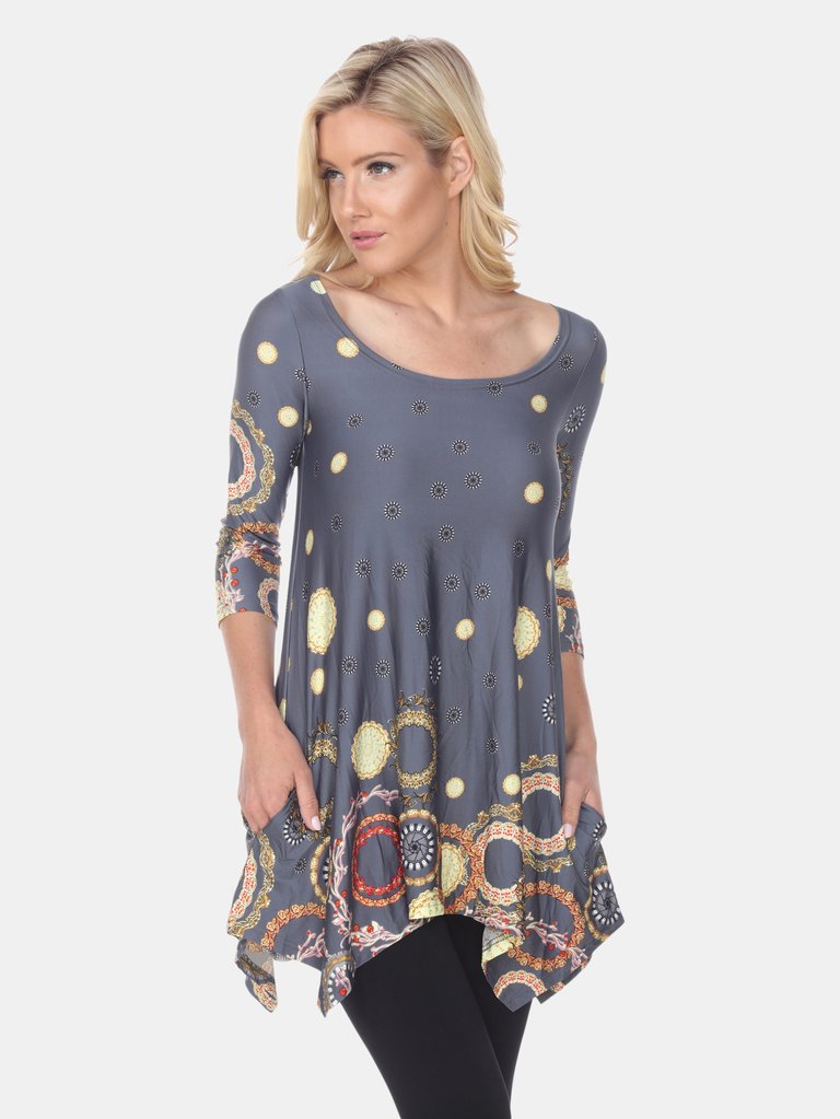 Erie Tunic Top - Grey