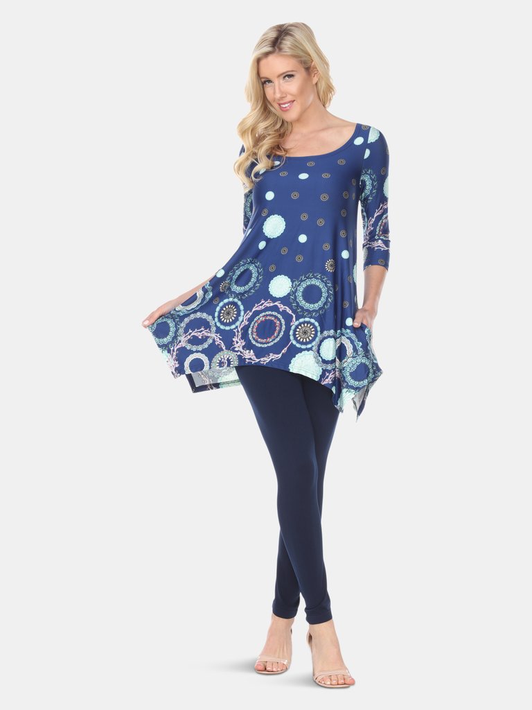 Erie Tunic Top - Royal