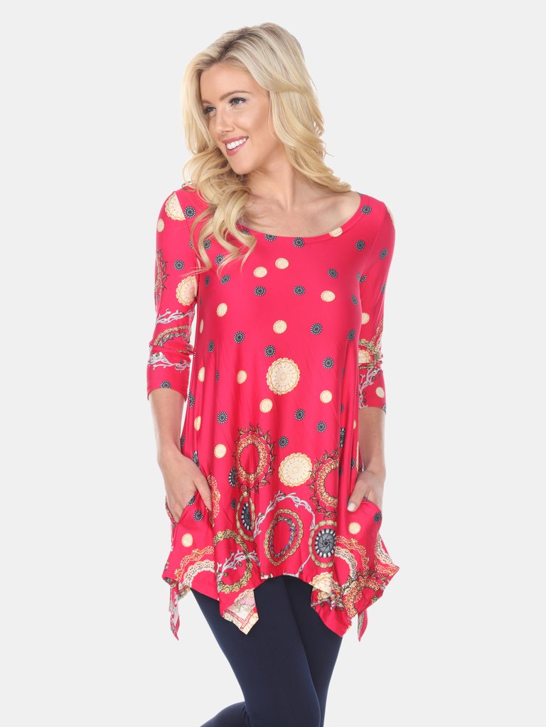 Erie Tunic Top - Fuchsia