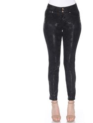 Faux Suede Snake Print Pants