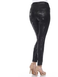 Faux Suede Snake Print Pants