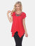 Fenella Tunic Top - Red