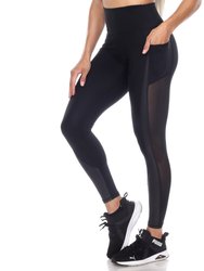 High-Waist Mesh Fitness Leggings