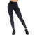 High-Waist Mesh Fitness Leggings - Black