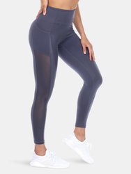 High-Waist Mesh Fitness Leggings