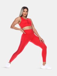 High-Waist Mesh Fitness Leggings