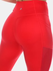 High-Waist Mesh Fitness Leggings