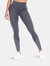 High-Waist Mesh Fitness Leggings - Charcoal