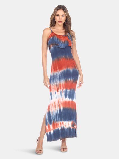 White Mark Kalea Tie Dye Overlay Maxi Dress product