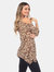 Leopard Cold Shoulder Tunic