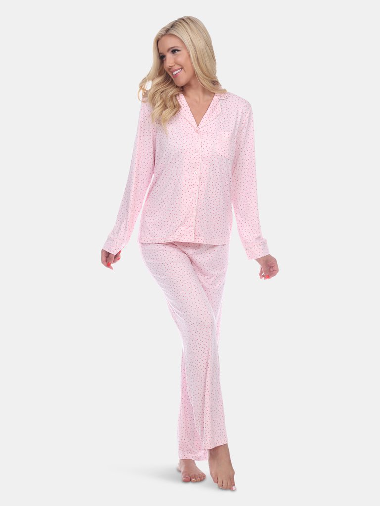 Long Sleeve Pajama Set - Pink