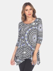 Maji Tunic - Blue Geo