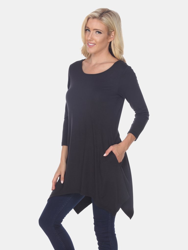 Makayla Tunic Top - Black