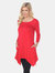 Makayla Tunic Top - Red