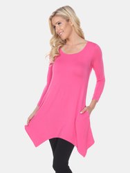 Makayla Tunic Top - Fuchsia