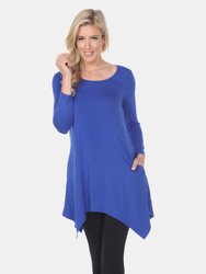 Makayla Tunic Top - Royal