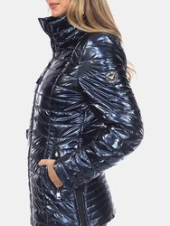 Metallic Puffer Coat