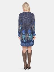 Naarah Embroidered Sweater Dress