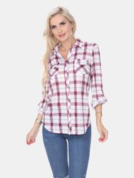 Oakley Stretchy Plaid Top